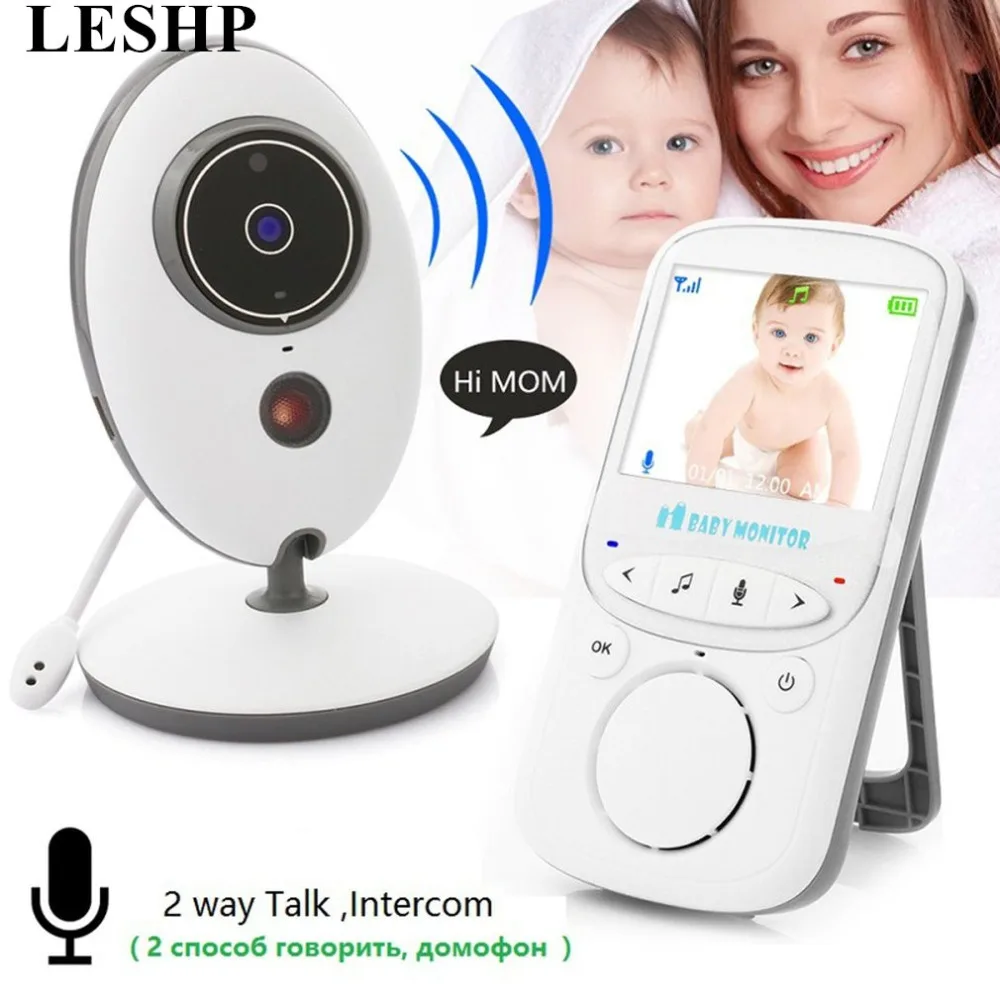 LESHP Wireless Audio Video Baby Monitor 2.4 Inch LCD VB605 Radio Nanny Music Intercom Baby Camera Night Vision Babysitter LESHP Wireless Audio Video Baby Monitor 2.4 Inch LCD VB605 Radio Nanny Music Intercom Baby Camera Night Vision Babysitter
