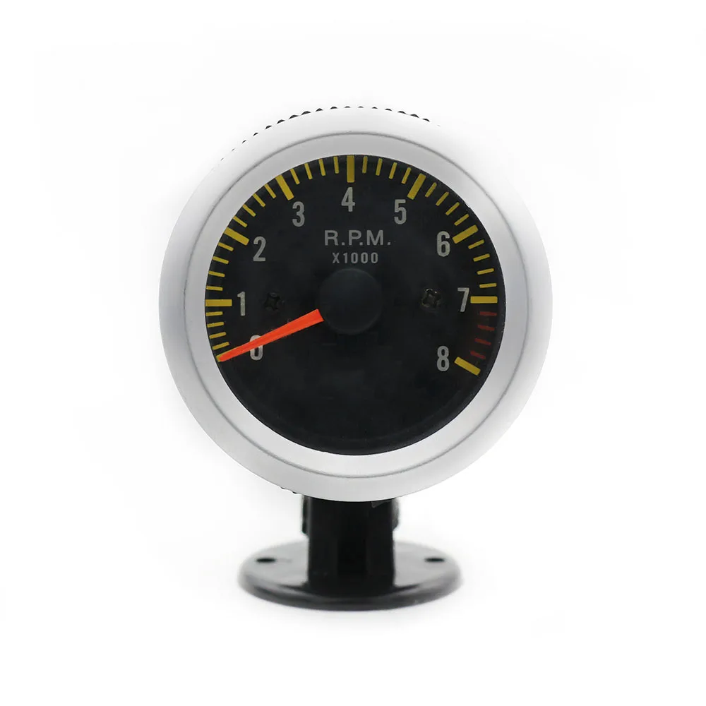 CNSPEED 52mm Car Tachometer 0 8000 RPM Gauge Meter Carbon Indicator