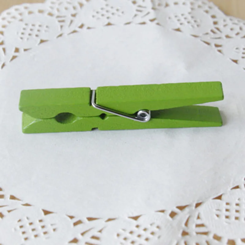 Pince à linge,Pinces à linge en bois grande couleur diy , 10 pièces