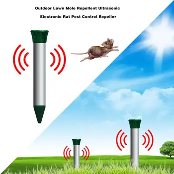 

Outdoor Lawn Mole Repellent Ultrasonic Electronic Rat Pest Control Repeller 36