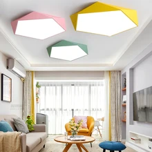 Macaron пятиугольные потолочные светильники, акриловый светодиодный светильник, Современная гостиная, спальня, ресторан, детская комната, Скандинавское домашнее освещение