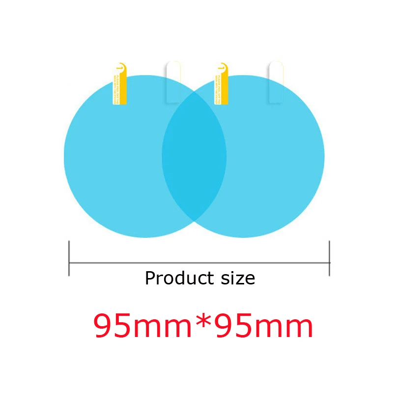 Распродажа, Автомобильное зеркало заднего вида, непромокаемая пленка, противотуманное стекло, прозрачное водонепроницаемое зеркало заднего вида, Нано покрытие, прозрачная защитная пленка - Цвет: 95-95MM