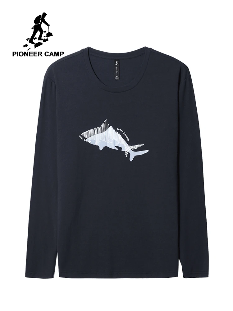 

Pioneer Camp 2019 T shirt Men New Spring Casual Long Sleeve Custom T-shirt Printed O-neck Cotton Tshirt Tee Shirt Male ACT901540