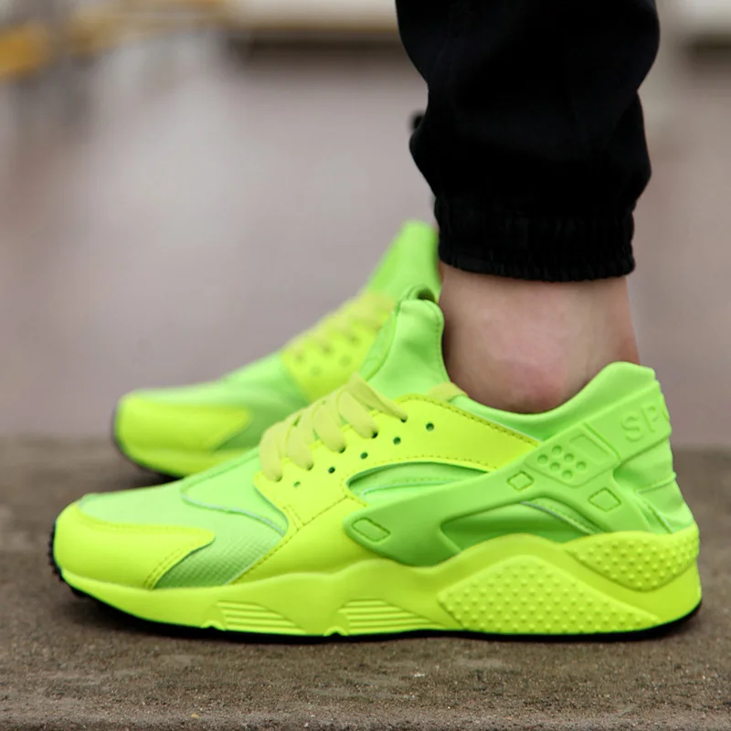 Мужская обувь; спортивная Уличная обувь; кроссовки; zapatos hombre Zapatillas Running Mujer; сетчатая женская обувь унисекс для бега - Цвет: green