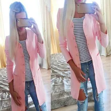 Fashion Women cute candy color long font b trench b font font b coat b font