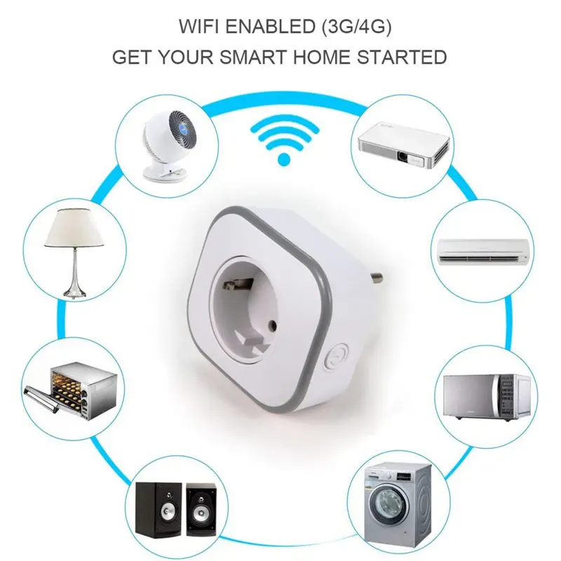 Новый смарт разъем Rgb светодиодный свет Wifi розетка ЕС пульт дистанционного