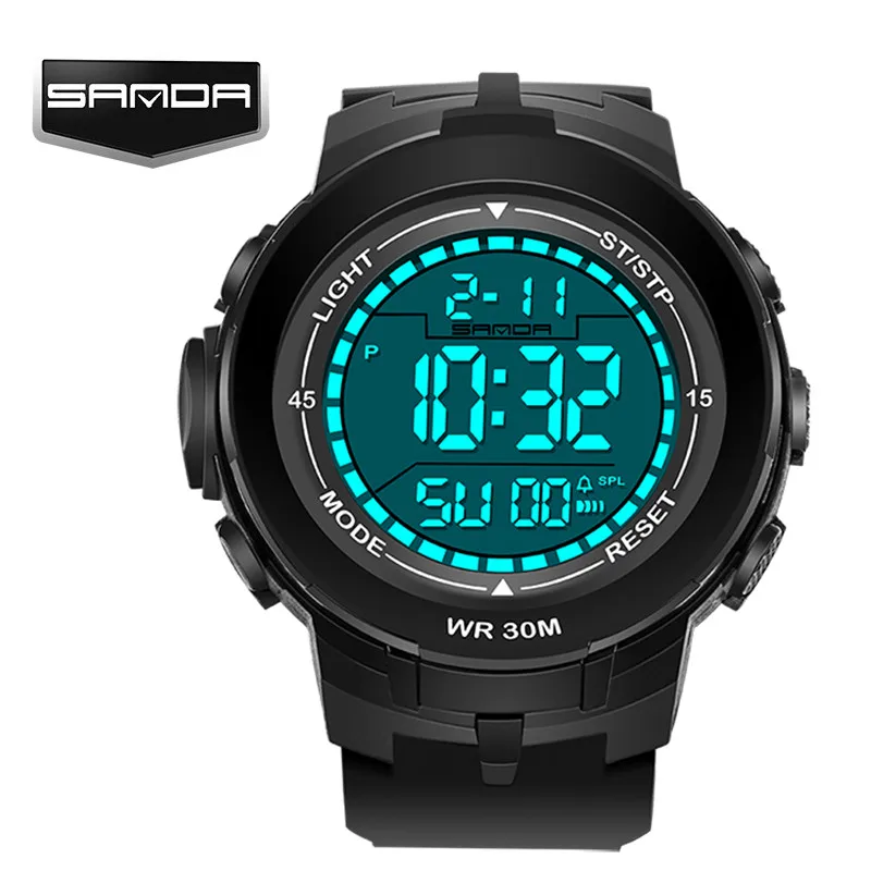 Открытый Топ бренд Санда G Стиль шок спортивные часы Для мужчин противоударный Водонепроницаемый цифровые электронные наручные Часы
