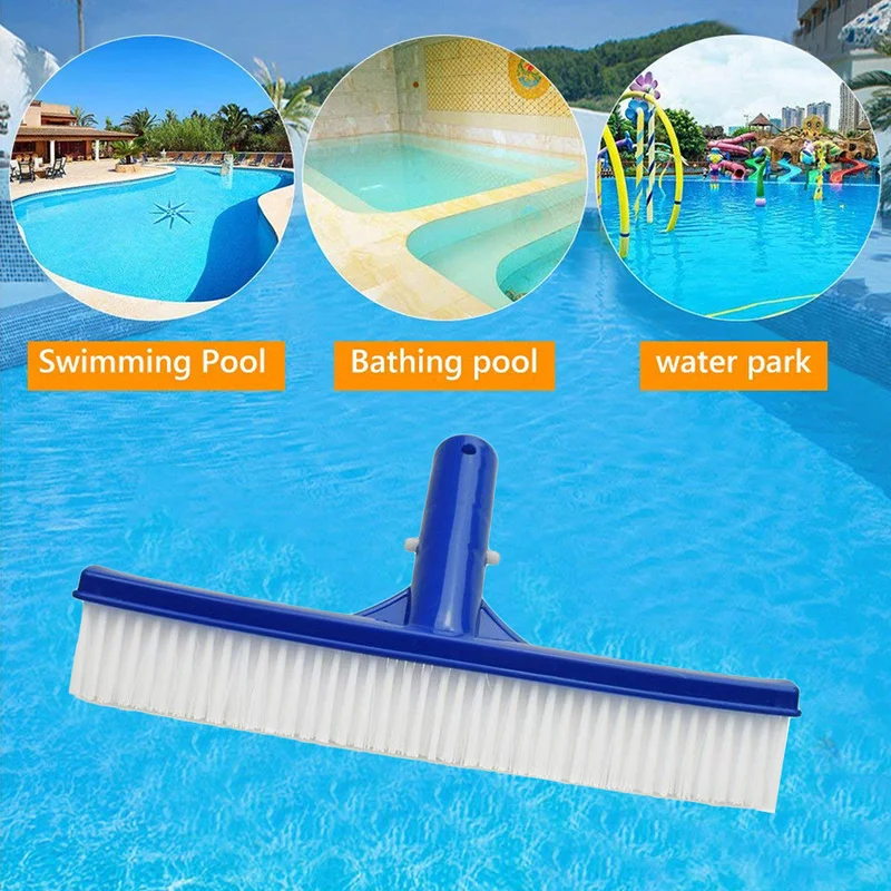 

Practical 10 Inch Gym Swimming Bathing Pool Water Park Bottom Fish Pond Wall Dirt Moss Plastic Brush Head Cleaning Accessories