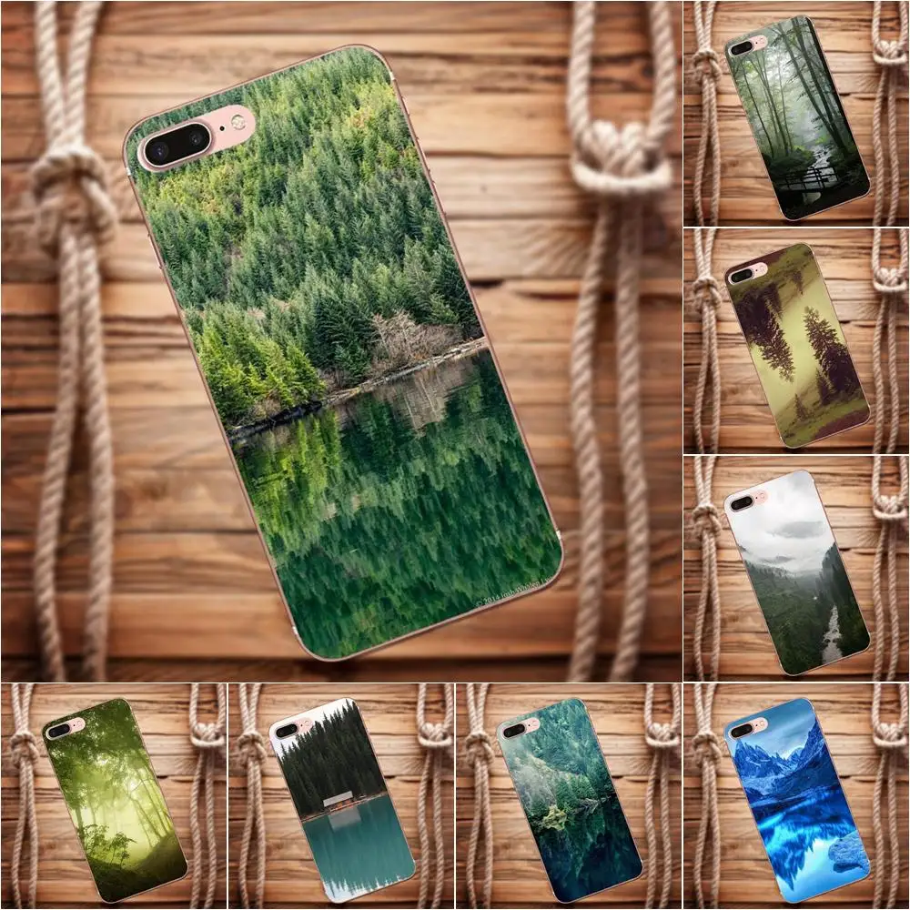 

Vvcqod Mountain Mirror Green Wood Nature For Huawei G8 Honor 5C 5X 6 6X 7 8 9 Y5II Mate 9 P7 P8 P9 P10 P20 Lite Plus 2017