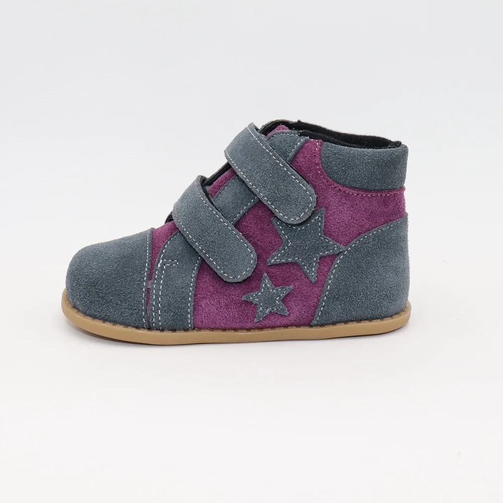 Tipsietoes New Winter Children Shoes Barefoot Leather Martin Star Boots Kids Snow Girls Boys Rubber Fashion Sneakers Bota