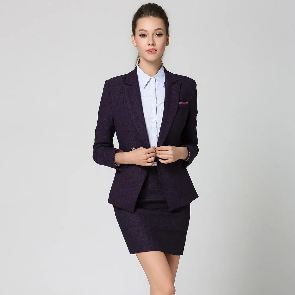 short skirt with blazer