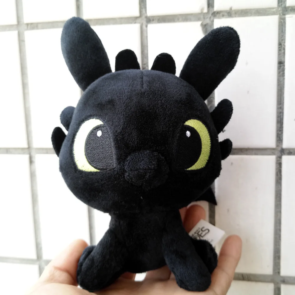 

6" 15cm mini Movie How to Train Your Dragon Night Fury Toothless soft plush toys for children gift for christmas