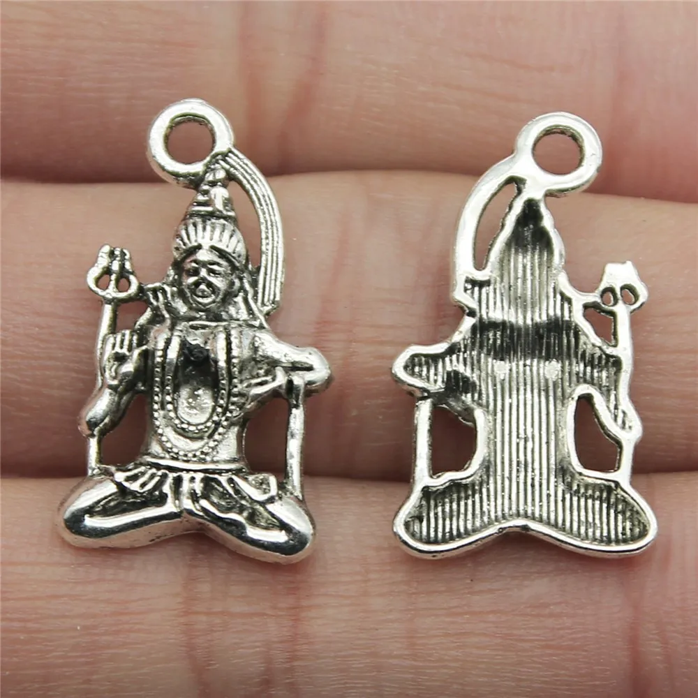 Charms Indian Goddess Diy Jewelry Findings 20pcs/lot Antique Silver