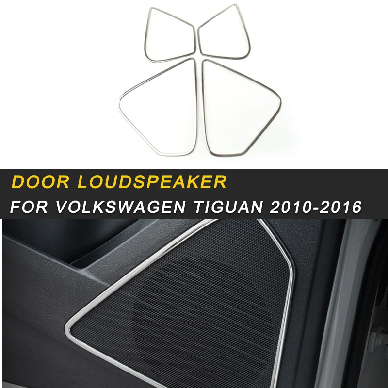 

Door Loudspeaker Frame Cover Trim Sitcker for Volkswagen Tiguan 2010-2016 Car