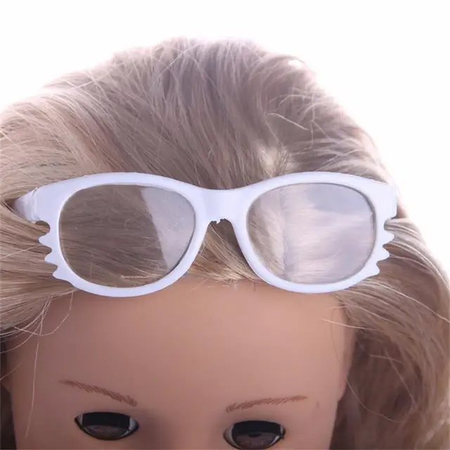Accessories for Dolls Stylish Plastic Round Frame Glasses Sunglasses