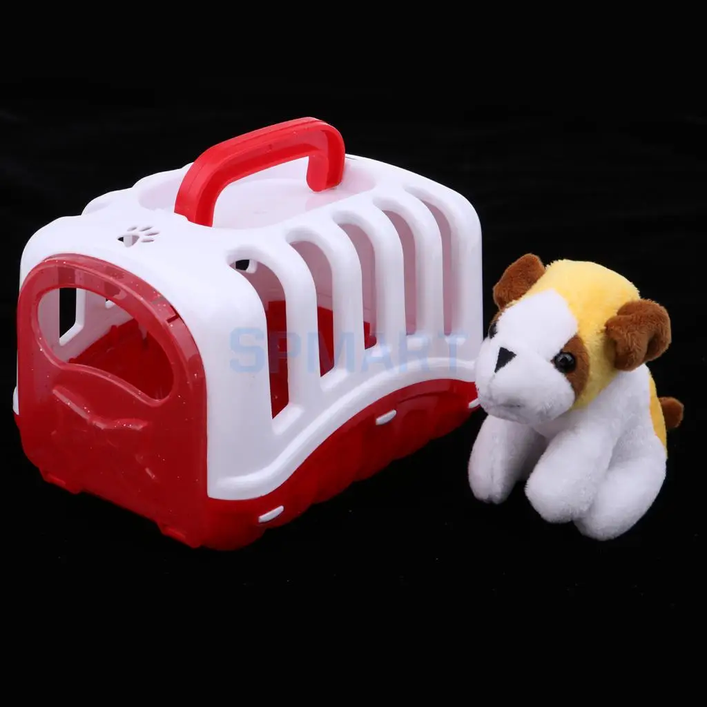 Dollhouse Nursery Room Baby Simulation Animal Carrier Pet Cage Model Furniture for MellChan 9-11inch Reborn Doll Playset Toy