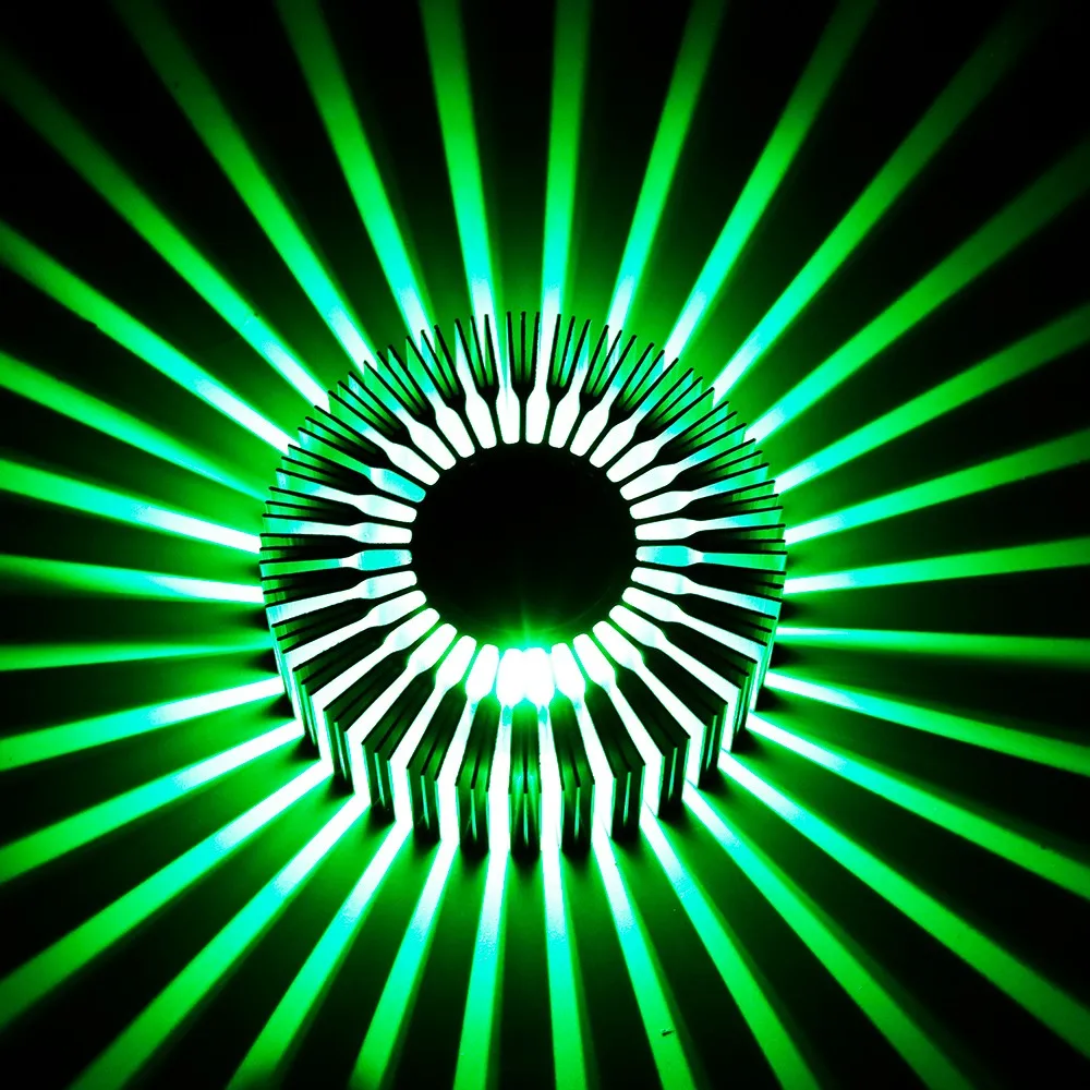 Светодиодный настенный светильник круглый потолочный светильник с изображением подсолнуха 3 Вт Алюминий 110/220V домашние бар КТВ Гостиная коридора отеля праздничного декора JL