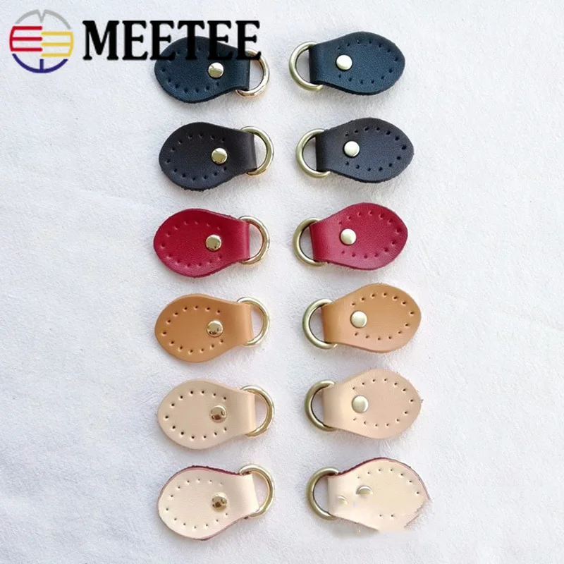 Meetee 10 шт. 45*25/68*35 мм толстая натуральная кожа пряжка для сумки сделай сам ручная