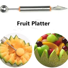 Новинка года фрукты овощи Вырезка Ножи, Дыня Baller сделать дыни шары с фруктами Вырезка Ножи