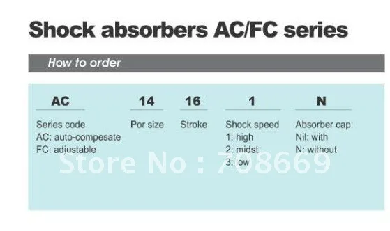 Пневматический гидравлический амортизатор M25x1.5 демпфер 50 мм ход FC2550