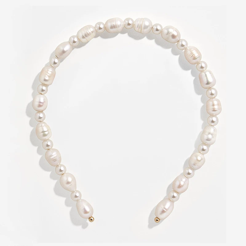 

women hair women pin clip baroque Freshwater and glass pearls ROBIN PEARL HEADBAND