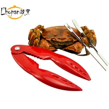FREE SHIPPING Seafood Tools/Crab Eating Tools/Red Seafood Cracker with stainless steel pickers/Red Lobster Shape Seafood Set