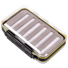 Горячая двухсторонняя прозрачная Водонепроницаемая коробка для ловли нахлыстом рыболовная приманка крючок для ловли на приманку снасти Коробка для хранения Pesca Accssories