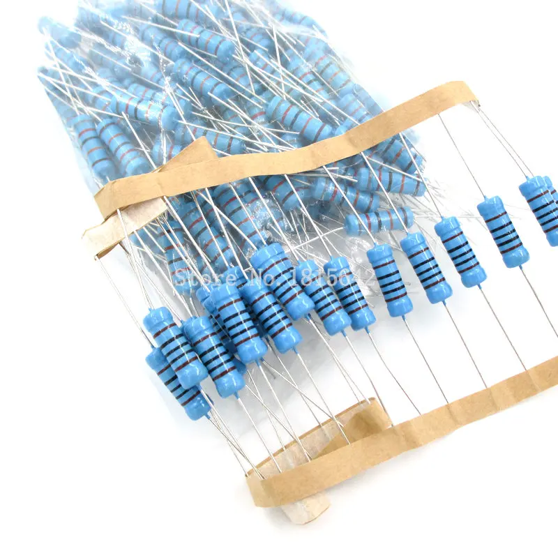 

20PCS/LOT 3W 100R 100 ohm Metal Film Resistor 1% error 3w DIP Color Ring Resistance