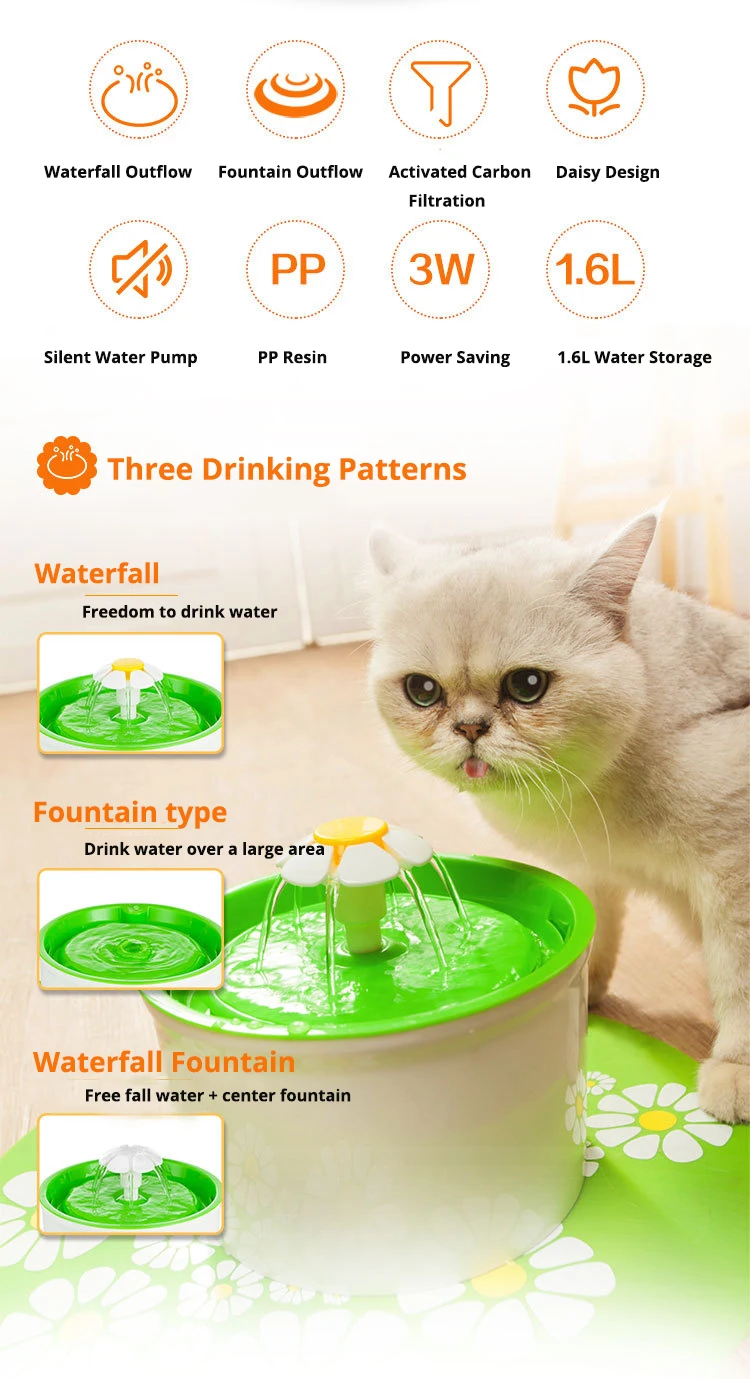 Автоматическая кошка собака электрическая поилка для животных с фонтаном чаша для домашних животных дозатор питьевой воды фильтр для напитков