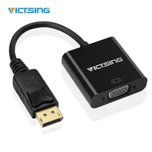 VICTSING DisplayPort to VGA Male to Female Active Cable Adapter 1080P Full HD for PC Laptop Macbook projector