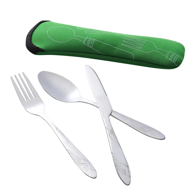 Stainless Steel Cutlery Set Dinnerware Sets Lightweight Outdoor