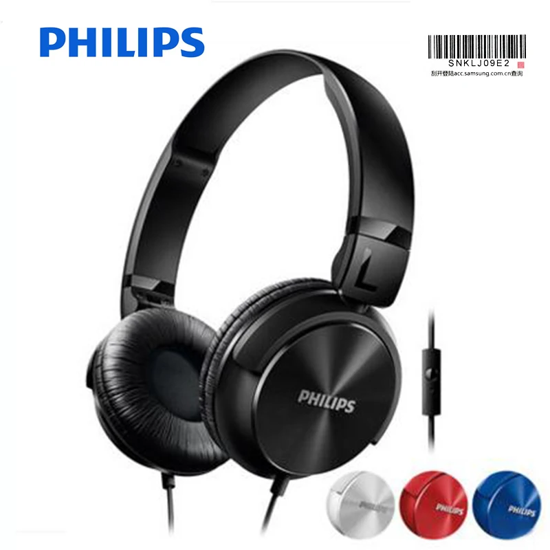100% Оригинальные Проводные Наушники Philips SHL3060 с поддержкой мультифильмов и стерео