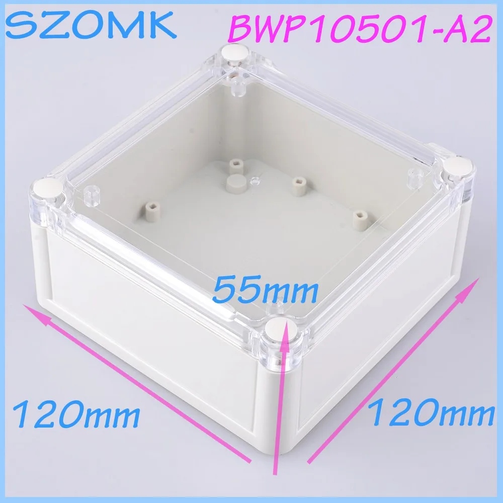 

4 pcs/lot waterproof case housing IP 68 instrument enclosure 120x120x55 mm Diy design junction box