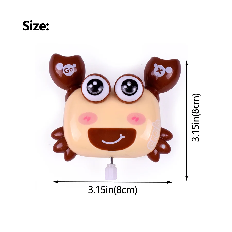 Cute Infant Cartoon Crab Wind Up Toy Clock work Animal Baby Bath Toys Newborn Crawling Educational Kids Classic Toy Cute Infant Cartoon Crab Wind Up Toy Clock work Animal Baby Bath Toys Newborn Crawling Educational Kids Classic Toy