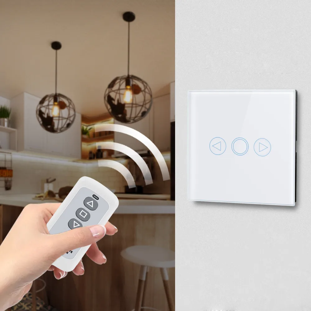 220V EU UK Standard Touch Sensor Switch LED light Dimmer Switch Touch Wall Switch Glass Control