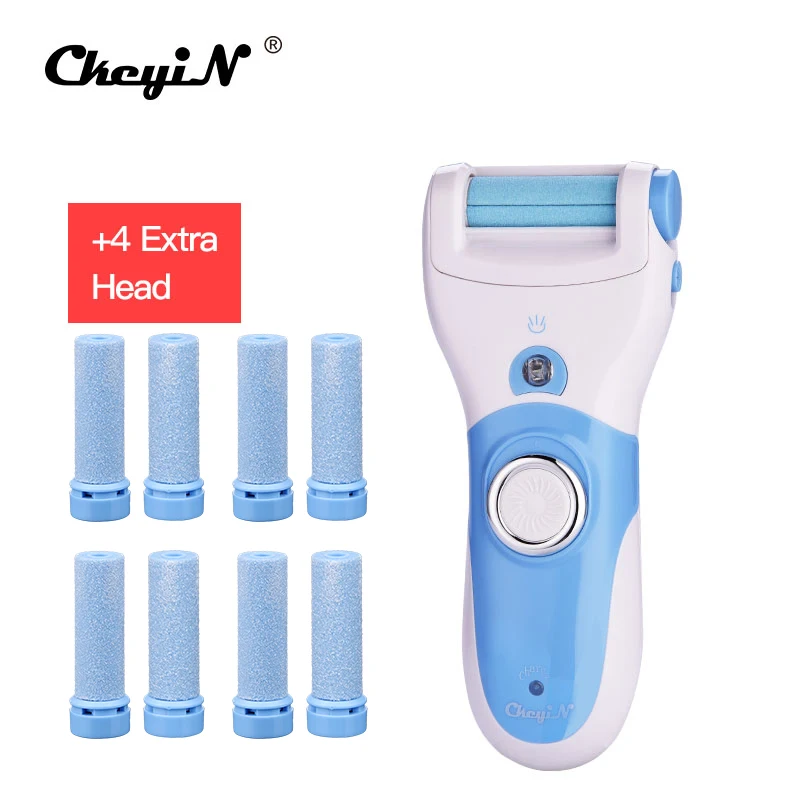 

Rechargeable Electric Callous Remover Foot Care Tool Dead Skin Removal Pedicure Exfoliator+Rough & Fine Replacement Roller Heads
