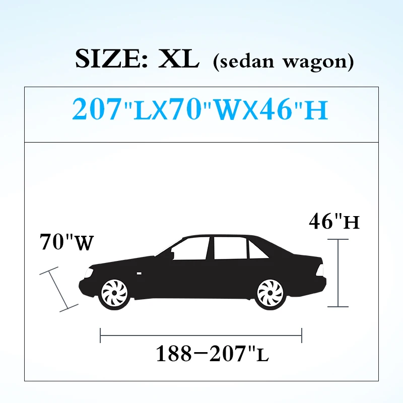 Полное покрытие для автомобиля, для снега, для помещений, для улицы, полное покрытие для автомобиля, защита от солнца, УФ, дождя, снега, защита от пыли, 9 размеров, автомобильные чехлы, универсальные - Название цвета: XL