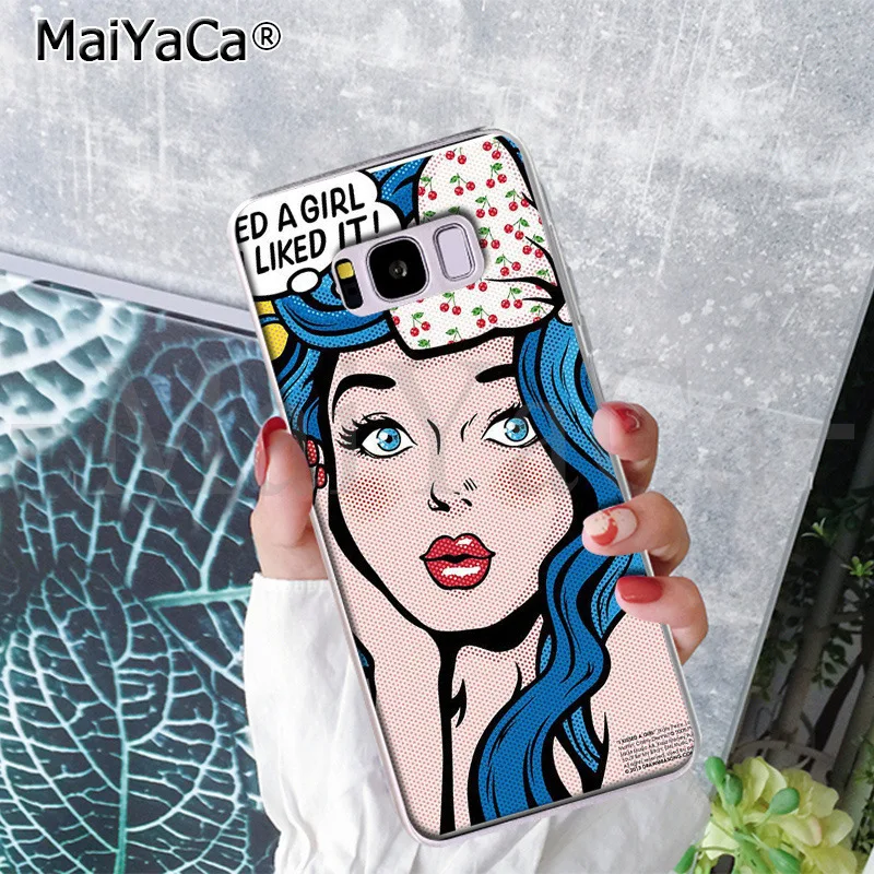 Чехол для телефона MaiYaCa Boom pop art comic Drawing Color задняя крышка Samsung S9 plus S5 S6 S6edge S6plus S7 S7edge