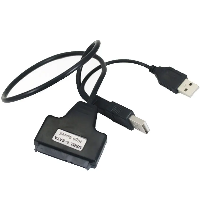 USB 2.0 to Sata Serial ATA 15+7 22p Converter Adapter Cable for 2.5 Inch HDD Laptop Hard Drive UY8 | Электроника