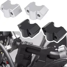 Мотоциклетный алюминиевый руль бар стоячий зажим Крепление 20 мм для Kawasaki Z250 Z300 Z800 Z 250 300 800 черный/серебристый