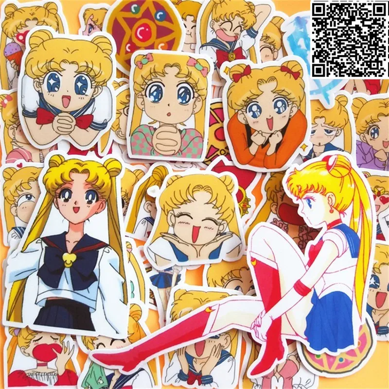 

40 pcs fo'r Kids Fun Paper Stickers Homemade Young girl Bookkeeping Decals on Laptop / Decorative scrapbooking / DIY stickers