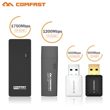 COMFAST 600 M/1200 M/1750 Mbps usb wifi сетевая карта 802.11AC двухдиапазонный 2,4G/5G USB Беспроводной Wi-Fi адаптер приемник сигнала/излучатель