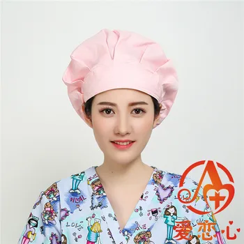 

New Style Medical Caps Printing Cotton Caps Hospital Doctor and Nurse Surgical Operation Hats-A