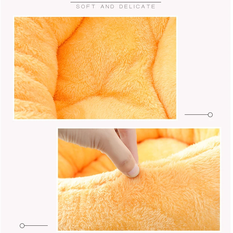  New Soft Warm Cat Bed Comfortable Round Kennel For Pet Puppy Top Quality Cat Sleeping Warm Nest Mat
