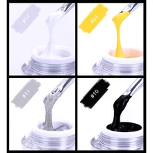 MIZHSE Профессиональный замочить от 3D резьба УФ гель лак глина Пластилин выбивает краска моделирования 4D скульптура жесткий дизайн ногтей