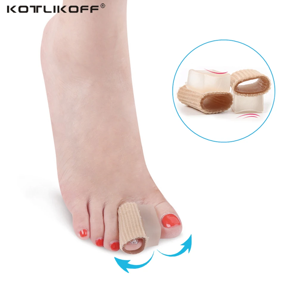 

KOTLIKOFF 1Pair Gel index finger Sub-toe Braces insoles Foot Care Hallux Valgus Separator Orthoses Breathable insoles Foot care