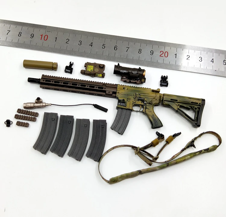 

1/6 26020R CAG HK416 Weapon Gun Set Models for 12''Bodies Accessories