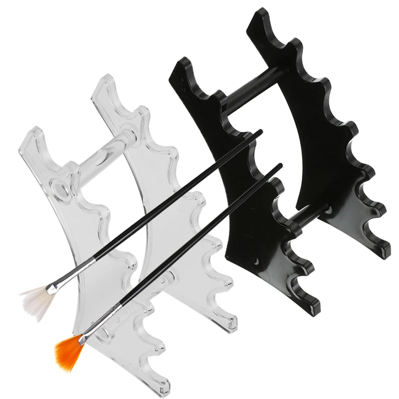 

Nail Brush Holder Nails Stand Holder Salon Brushes Pen Rack Accessory Carving Carrier Storage Manicure Tool For Nail Cosmetics