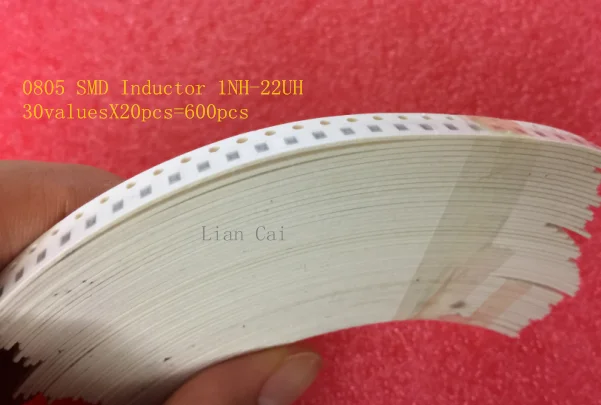 Индуктор SMD 0805 30 valuesx20 шт. = 600 шт./лот 1NH 22UH упаковка электронных компонентов