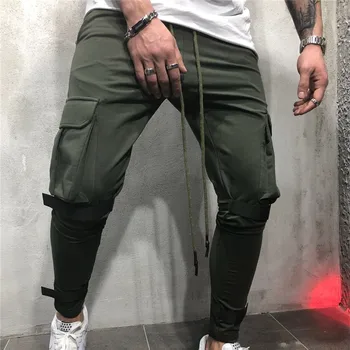 

2019 New Men Pants Fitness Sportswear Fitness Joggers Trousers Mens Streetwear Track Pants Gyms Sweatpant pantalon hombre